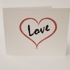 Love, Heart Card