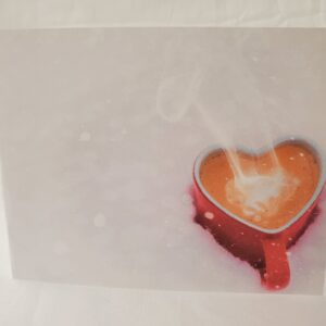 Red Heart Shaped Cup Card
