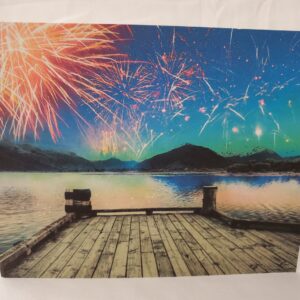 Fireworks At The Dock Card
