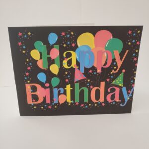Happy Birthday Balloons Card
