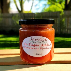 No Sugar Added Strawberry Rhubarb Jam 250ml