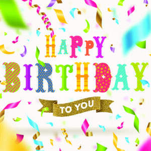 Happy Birthday To You Colourful Ribbon Card