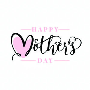Happy Pink Heart Mothers Day Card