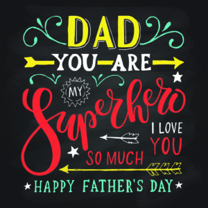 Dad You Are My Superhero Card