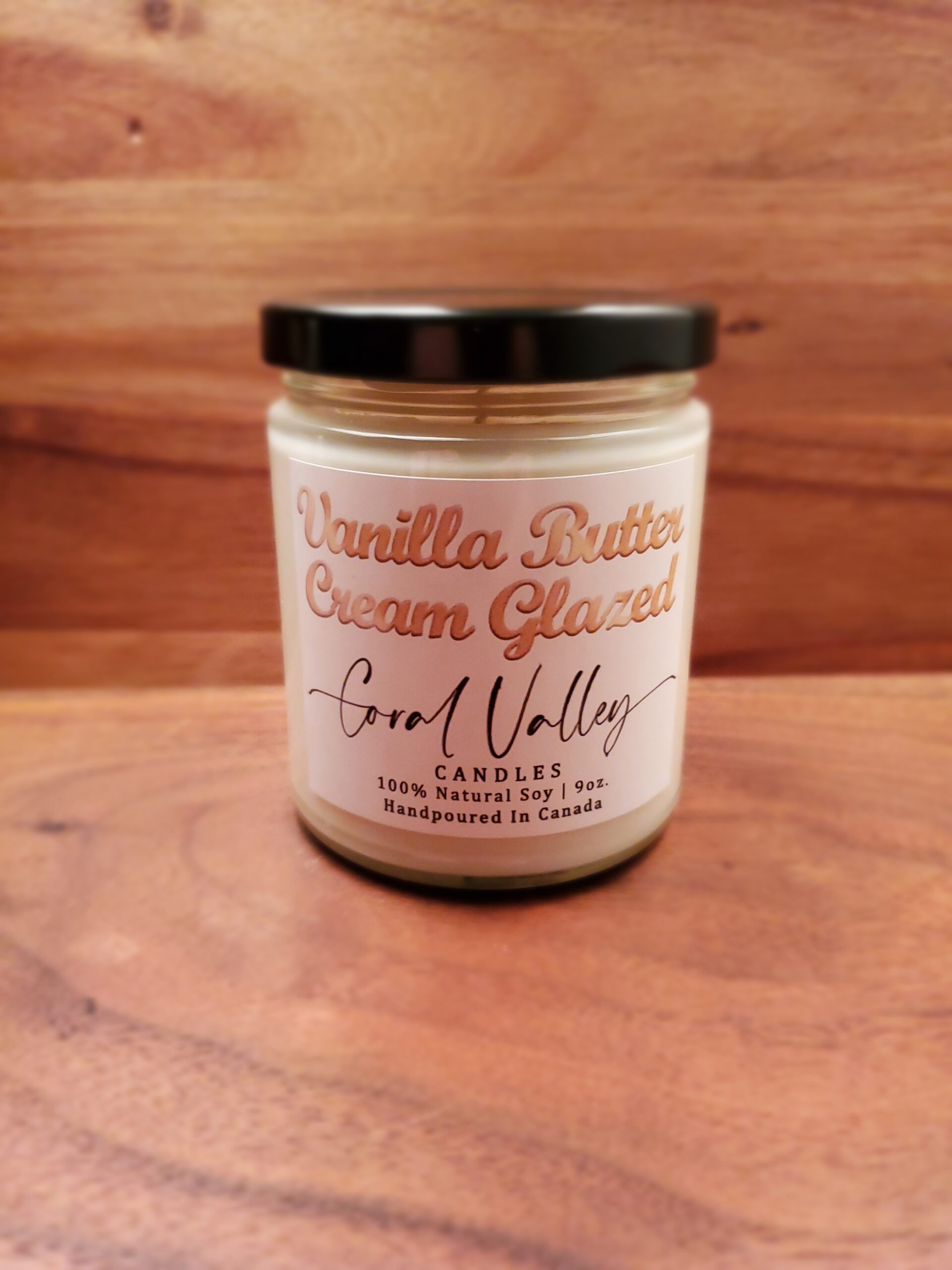 Vanilla Butter Cream Glaze Soy Candle 9oz. JamBox
