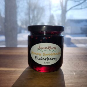Honey Sweetened Elderberry Jam