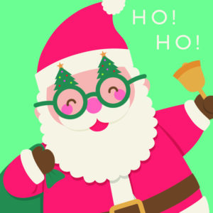 Ho Ho Ho Santa Card